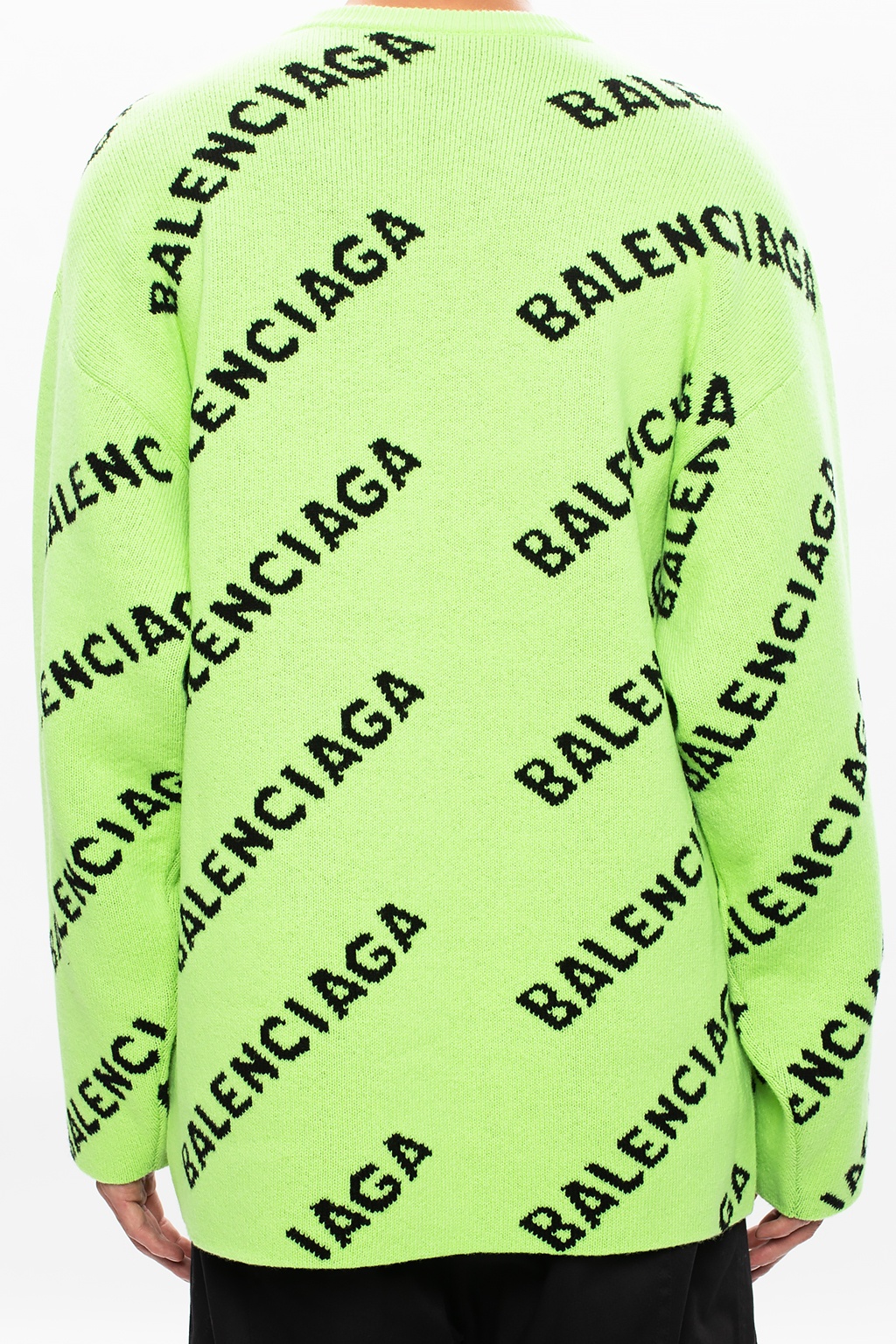 Lime green balenciaga on sale sweater